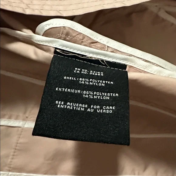 Cole Haan Women's Light Pink Trench Coat Size XS - Picture 10 of 10